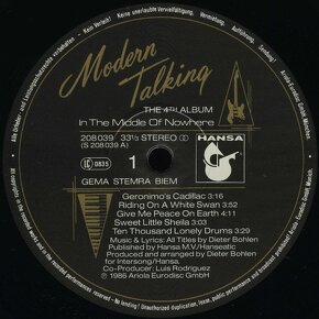 Modern Talking – In The Middle Of Nowhere - 4. Album - 3