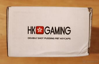 HK Gaming Double Shot Pudding PBT Keycaps White - 3