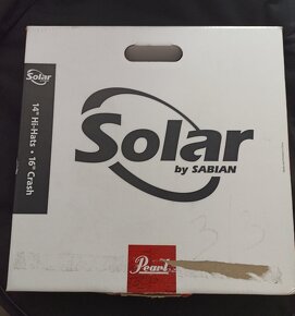 Solar / Sabian cinelova sada 14" hi-hat, 16" crash - 3