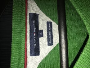 TOMMY HILFIGER Kasmirovy/limetkovy pánsky sveter XL - 3