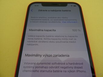 iPhone 12 256GB RED - ZÁRUKA 1 ROK - 100% BATERIA - 3