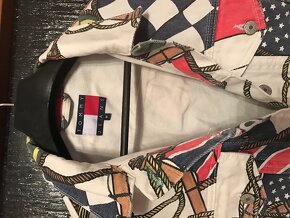 TOMMY HILFIGER originál riflova bundicka L - 3