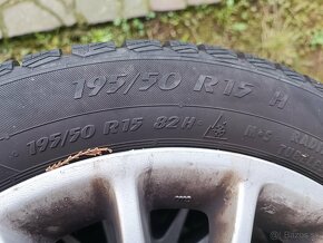 195/50 r15 zimné s diskami - 3