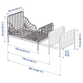 Detská rozkladacia posteľ Minnen (IKEA) - 3