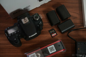 Canon EOS 90D +3 batérie +256gb karta - 3