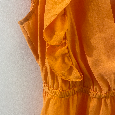Dámsky oranžový top s volánmi Rinascimento - 3