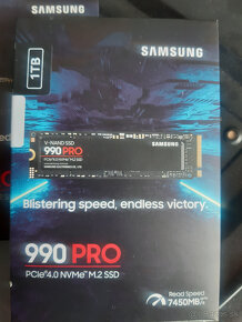 1TB SSD SAMSUNG 990 PRO M.2 PCI-e 4.0 NVMe - nový - 3