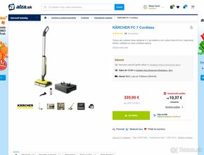 Karcher FC7 Cordless s novo bateriou vykon a vydrz ako novy - 3