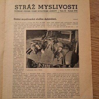 Staré časopisy Stráž myslivosti 1939 - 3