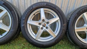 Letná alu sada Škoda Octavia 3, 5x112 R16 + pneu 205/55 R16 - 3