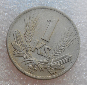 Mince 1 Koruna 1942 Var. Top stav 3 Slovenský štát 1939-1945 - 3