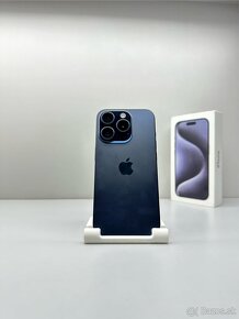 iPhone 15 PRO BLUE TITANIUM ORIGINÁL STAV PRÍSLUŠENSTVO - 3