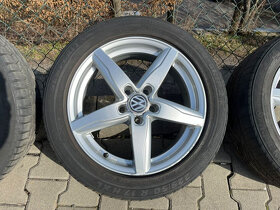 Originál alu disky Volkswagen 5x112 R17 + zimné pneu - 3