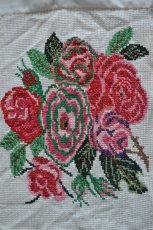 Vyšívaný obrázok Kytica ruží 30x20 cm Hand made - 3