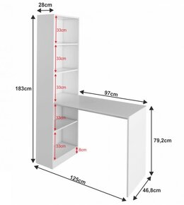 Stolík s regálom - 3