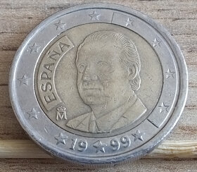 2 Euro Espaňa 1999 pšeničnoražba , cenu ponuknite - 3