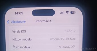 iPhone 15 Pro Max 256 GB 100% bateria aj stav - 3