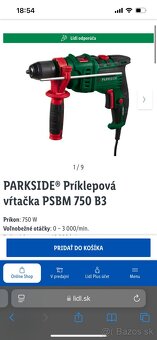 Príklepová vŕtačka PSBM 750 B3 Parkside - 3