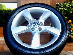 alu R17 5x112, zimné pneu 205/50, orig. Audi A3 + VW Golf - 3