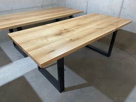 Masívny dubový stôl - Jedálenský - 3