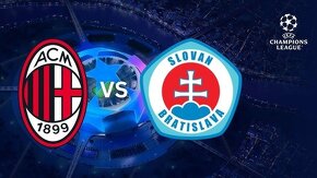 Slovan vs AC Milano, Liga majstrov 2 listky pri sebe - 3