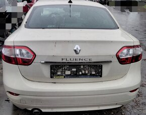 ZADNÝ NÁRAZNÍK RENAULT FLUENCE 1.6 2015 motor H4MD7, DVERE, - 3