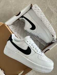 Nike Air Force 1 bielo čierne tenisky - 3