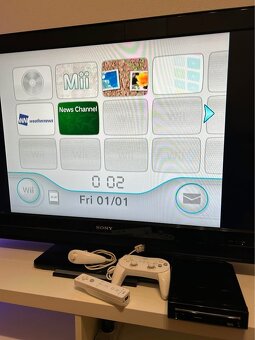 Nintendo Wii Black + príslušenstvo - 3