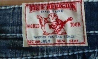 TRUE RELIGION tmavomodré dámske značkové rifle (NOVÉ) - 3