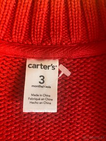 Carter's Christmas - sveter / svetrík na zips - 3