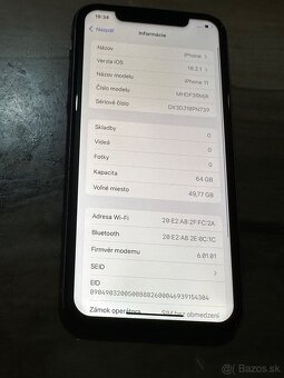 Predám Apple iPhone 11 64GB Fialový Stav Nového Telefónu - 3