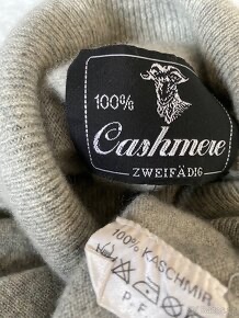 100% kašmír. Kašmírový sveter rolák Cashmere. - 3