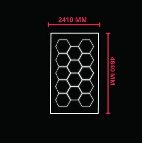 Hexagon led svetla detailing - 3