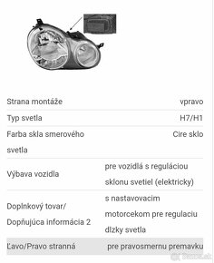 Predám predné práve svetlo na VW Polo - 3