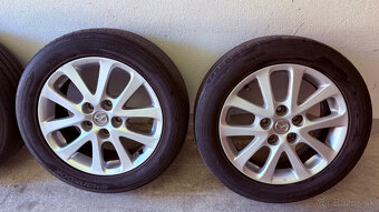 16" ALU DISKY 5x114,3 R16 ORIG MAZDA + LETNÉ PNEU 205/55 R1 - 3