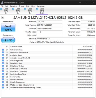 SSD disk PCIe Gen4 NVMe M.2 SAMSUNG 1TB - 3