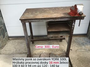 Továreňský železný ponk so zverákom YORK - 3