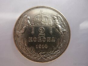 R-U Vzácna 2 koruna 1914 KB v krásnom zbierkovom stave - 3