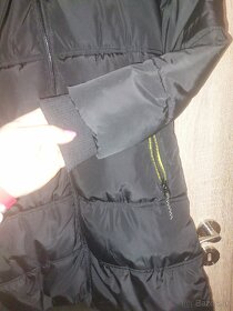 Dámska čierna zimná bunda dlhá, veĺkosť 38 Nenosena - 3