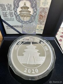 Strieborná minca panda 2020 - 1kg - 3