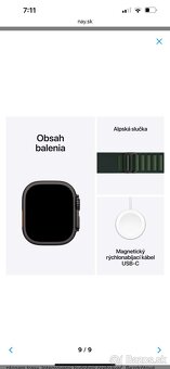 Apple Watch Ultra 2 49 mm Čierny titán s tmavo zeleným alpsk - 3