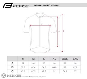 Cyklistický dres Force Pure S - 3