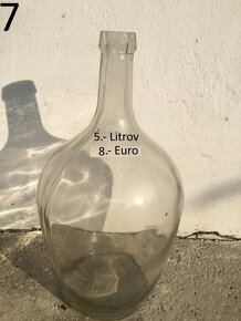 Demižony opletené 3L sklenené - 10 L - 5 L - 3