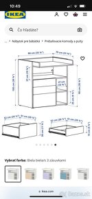 Prebaľovací pult IKEA SMÄSTAD - 3