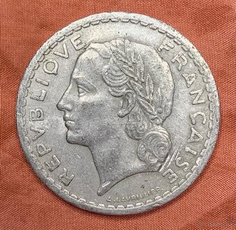 (M.2025.196.) Predám 5 frankov 1945 Francúzko - 3