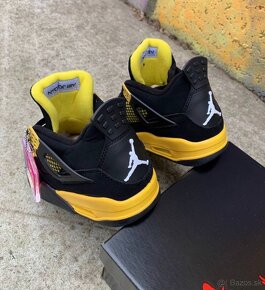 Nike Air Jordan 4 Retro Black Yellow veľkosť 40 41 42 43 44 - 3