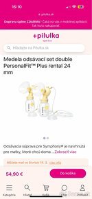 Medela personalfit plus double pump set 24mm - 3