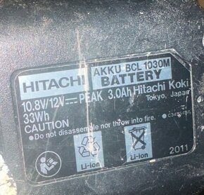 Akumulátorová vŕtačka Hitachi - 3