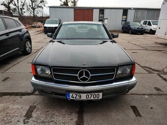 MERCEDES SEC 500 W126, ČERNÝ INTERIÉR, PO SERVISE, NOVE STK - 3