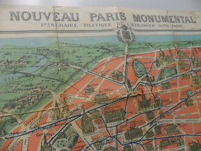 Starožitná mapa Paríža (a okolia) - 20.- až 30.- roky - 3